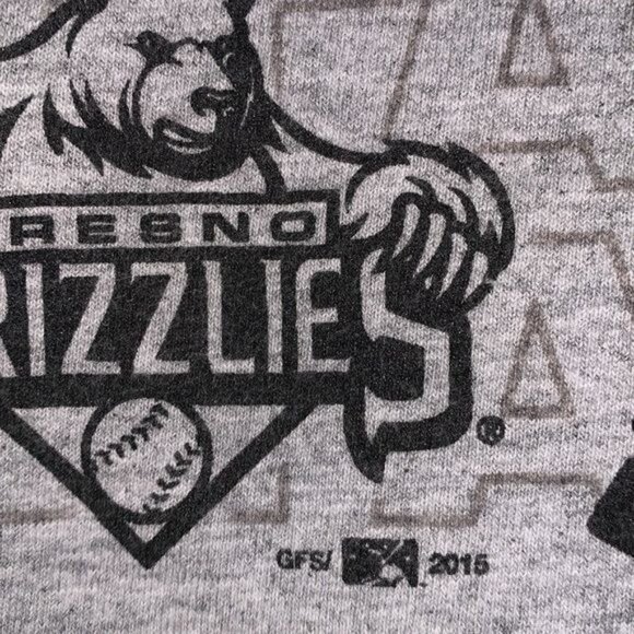 Star Wars Fresno Grizzlies Champion Gray T-Shirt XL 90% Cotton 10% Polyester - Picture 4 of 9